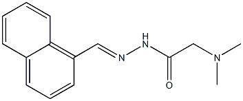 N2-(1-Naphtylmethylene)-N,N-dimethylaminoacetohydrazide Struktur