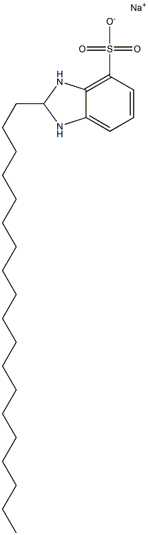 2,3-Dihydro-2-nonadecyl-1H-benzimidazole-4-sulfonic acid sodium salt Struktur