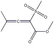 2-(Methylsulfonyl)-4-methyl-2,3-pentadienoic acid methyl ester Struktur