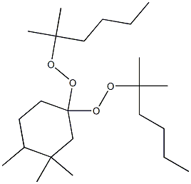 3,3,4-Trimethyl-1,1-bis(1,1-dimethylpentylperoxy)cyclohexane Struktur