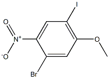 1-Bromo-4-iodo-5-methoxy-2-nitro-benzene Struktur