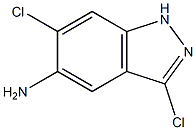 3,6-Dichloro-1H-indazol-5-ylamine Struktur