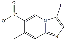 3-Iodo-7-methyl-6-nitro-imidazo[1,2-a]pyridine Struktur