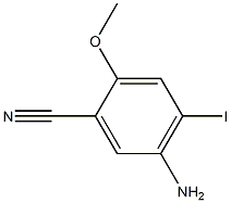 5-Amino-4-iodo-2-methoxy-benzonitrile Struktur