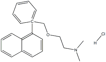 N,N-DIMETHYL-2-[1-NAPHTHYL(PHENYL)METHOXY]ETHANAMINE HYDROCHLORIDE Struktur