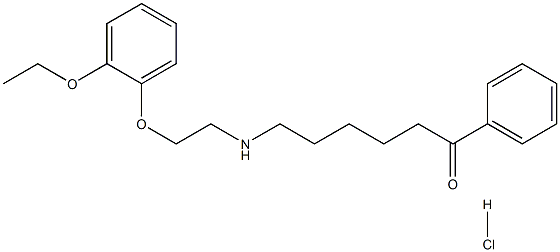 6-{[2-(2-ETHOXYPHENOXY)ETHYL]AMINO}-1-PHENYL-1-HEXANONE HYDROCHLORIDE Struktur