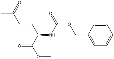 (R)-methyl 2-(benzyloxycarbonylamino)-5-oxohexanoate Struktur