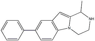 1-methyl-8-phenyl-1,2,3,4-tetrahydropyrazino[1,2-a]indole Struktur