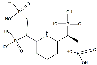 2,2'-((2R,6R)-piperidine-2,6-diyl)bis(ethane-2,1-diyl)diphosphonic acid Struktur