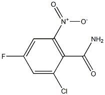 2-chloro-4-fluoro-6-nitrobenzamide Structure