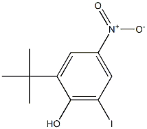 2-tert-Butyl-6-iodo-4-nitro-phenol Struktur