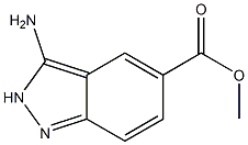 3-Amino-2H-indazole-5-carboxylic acid methyl ester Struktur