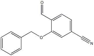 3-Benzyloxy-4-formyl-benzonitrile Struktur