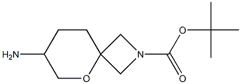 tert-butyl 7-amino-5-oxa-2-azaspiro[3.5]nonane-2-carboxylate Struktur