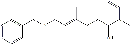 9-(Benzyloxy)-3,7-dimethylnona-1,7-dien-4-ol Struktur