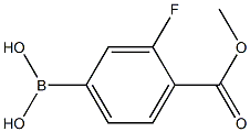 3-FLUORO-4-(METHOXYCARBONYL)PHENYLBORONIC ACID Struktur