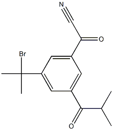 A, A, A', A'-tetramethyl-3,5-diacetonitrilebenzyl bromide Struktur