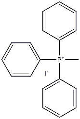 Methyltriphenylphosphonium iodide Struktur