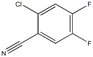 2-chloro-4,5-difluorobenzonitrile Struktur