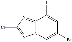 6-Bromo-2-chloro-8-iodo-[1,2,4]triazolo[1,5-a]pyridine Struktur