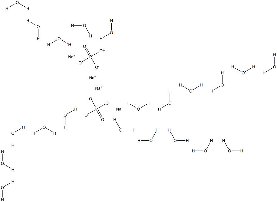 Disodium hydrogen phosphate, heptahydrate SODIUM PHOSPHATE, DIBASIC, HEPTAHYDRATE Struktur