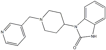 1-[1-(PYRIDIN-3-YLMETHYL)PIPERIDIN-4-YL]-1,3-DIHYDRO-2H-BENZIMIDAZOL-2-ONE Struktur