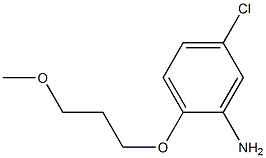 5-CHLORO-2-(3-METHOXYPROPOXY)PHENYLAMINE Struktur