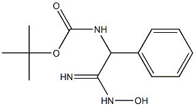 [(N-HYDROXYCARBAMIMIDOYL)-PHENYL-METHYL]-CARBAMIC ACID TERT-BUTYL ESTER Struktur