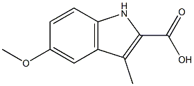 5-METHOXY-3-METHYL-1H-INDOLE-2-CARBOXYLIC ACID Struktur