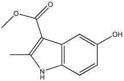 5-HYDROXY-2-METHYL-1H-INDOLE-3-CARBOXYLIC ACID METHYL ESTER Struktur