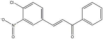 3-Nitro-4ChloroChalcone Struktur