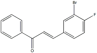 4Fluoro-3-BromoChalcone Struktur