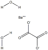 Barium oxalate dihydrate Struktur