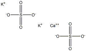 Potassium calcium sulfate Struktur