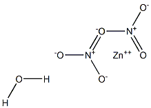 Zinc nitrate monohydrate Struktur