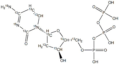 2'-Deoxycytidine 5'-Triphosphate-13C915N3 Struktur