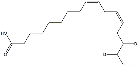 Linoleic Acid-15,16-D2 Struktur