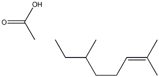 3,7-DIMETHYL-6-OCTEN ACETATE Struktur