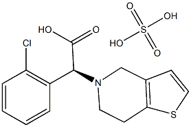 Clopidogrel hydrogen sulfate Struktur