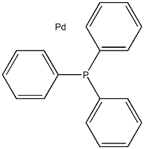 Triphenylphosphine palladium Struktur