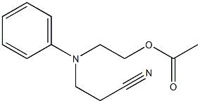 N-cyanoethyl-N-acetoxyethylaniline Struktur