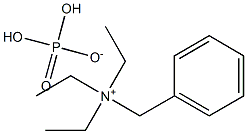 Benzyltriethylammonium dihydrogen phosphate Struktur