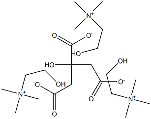 Tricholine citrate Struktur