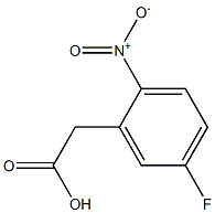 2-nitro-5-fluorophenylacetic acid Struktur