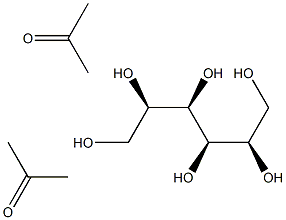 Mannitol diacetone Struktur