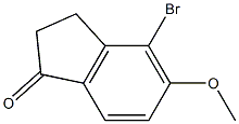 4-BROMO-2,3-DIHYDRO-5-METHOXYINDEN-1-ONE Struktur