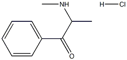 DL-ALPHA-METHYLAMINOPROPIOPHENONEHYDROCHLORIDE Struktur