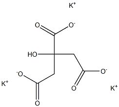 POTASSIUMCITRATE,CRYSTAL,REAGENT Struktur