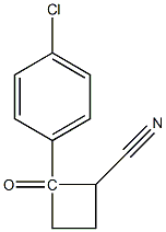 1-(4-chlorophenyl)-cyclobutyronitrile Struktur