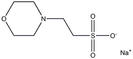 2-(N-morpholino)ethanesulfonic acid sodium sallt Struktur